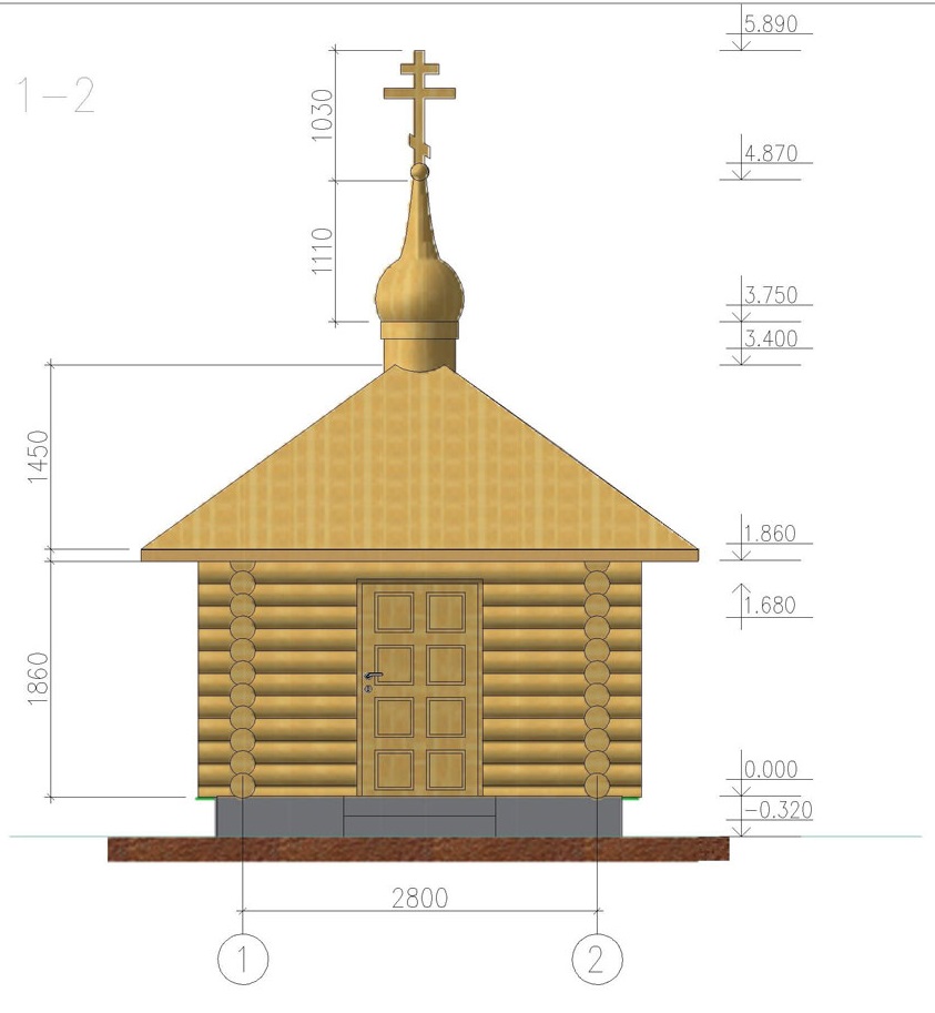 План небольшой часовни